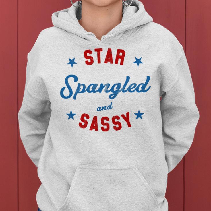 Fourth Of July Star Spangled Sassy Cute 741 Shirt Women Hoodie