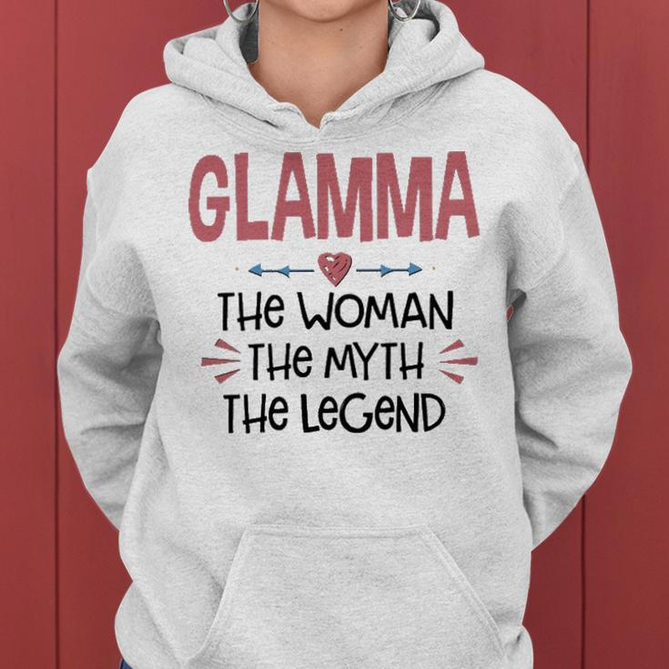 Glamma Grandma Gift Glamma The Woman The Myth The Legend Women Hoodie