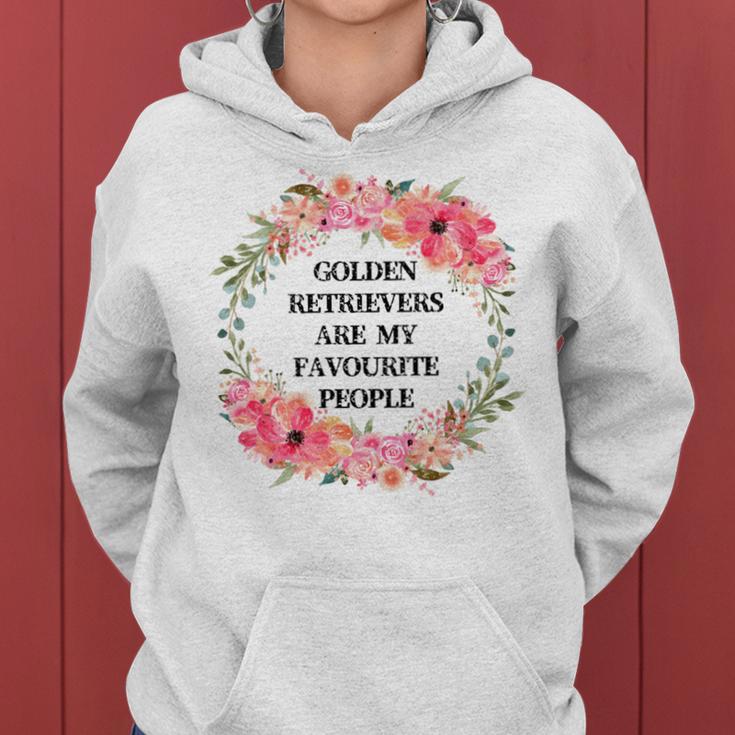 Golden Retrievers Are My Favourite People Women Hoodie