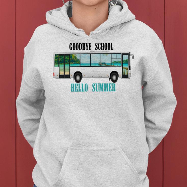 Goodbye School Hello Summer Last Day Design For Students Women Hoodie