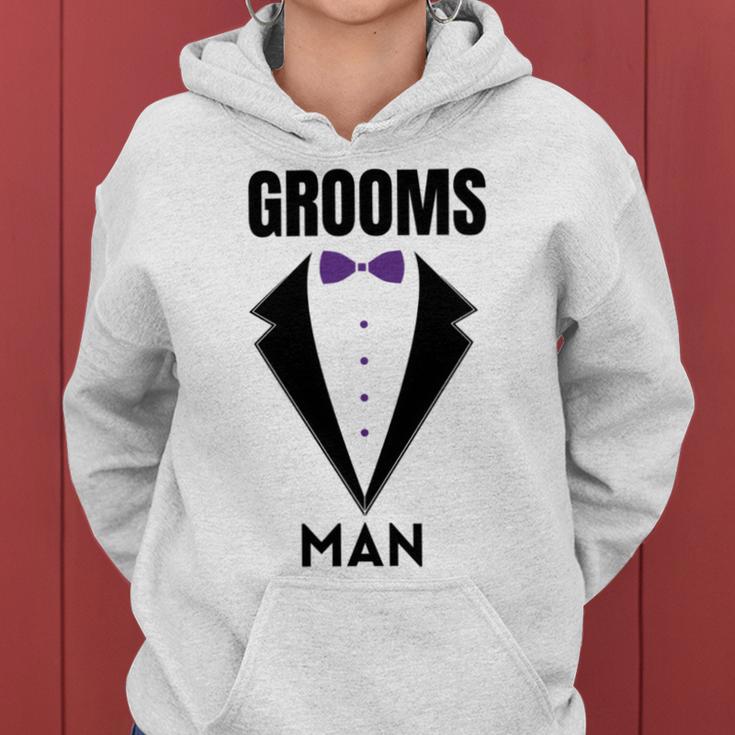 Groomsman Grooms Squad Stag Party Friends Themed Women Hoodie