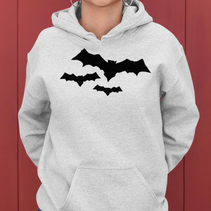 Halloween Scary Vampire Bats Pattern Women Hoodie