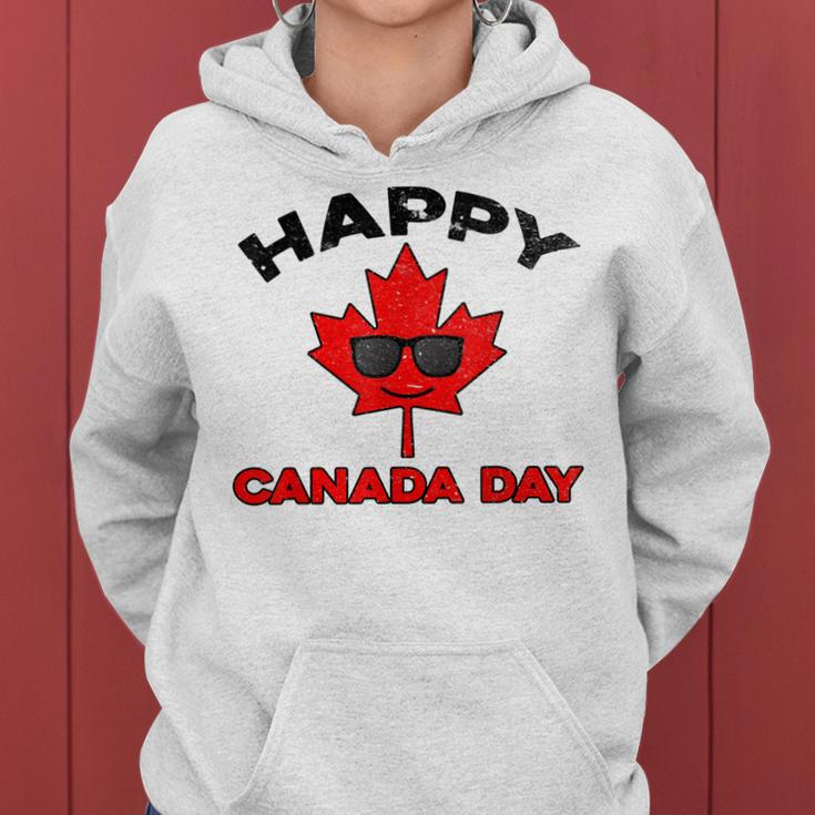 Happy Canada Day Funny Maple Leaf Canada Day Kids Toddler Women Hoodie