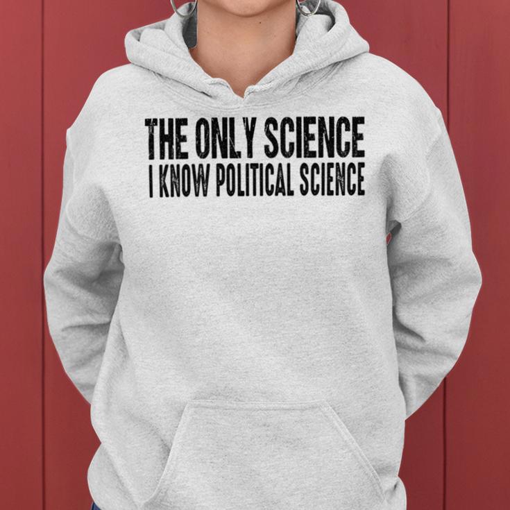 I Know Political Science Gifts Women Hoodie