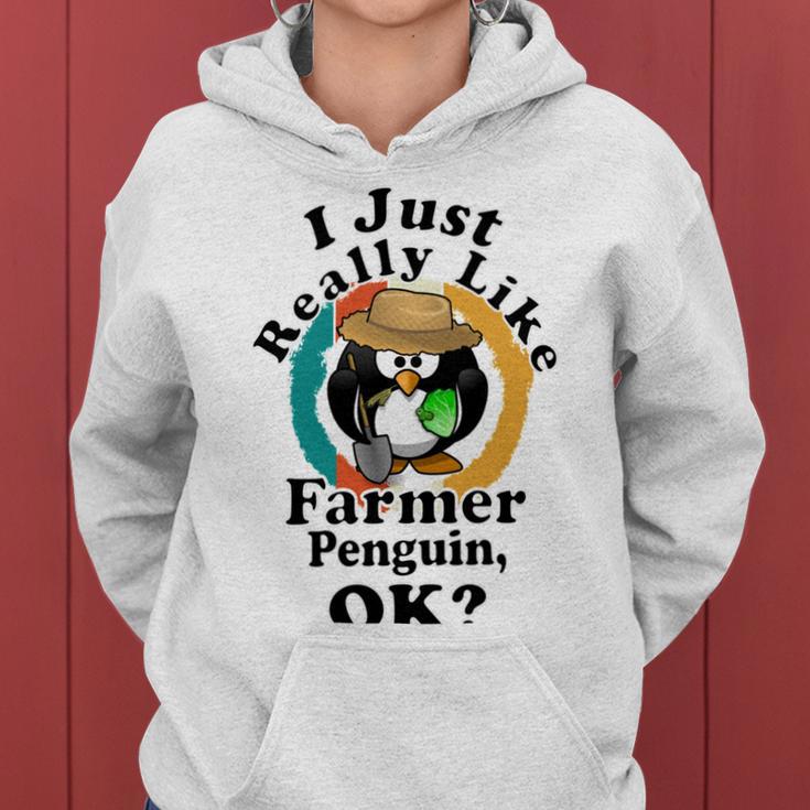 I Really Like Farmer Penguin Ok Women Hoodie