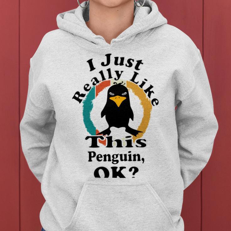 I Really Like This Penguin Ok Women Hoodie