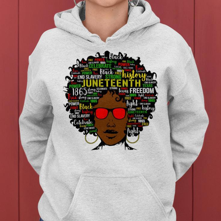 Juneteenth Black Woman Tshirt Women Hoodie