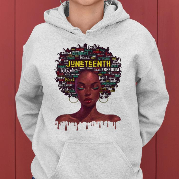 Juneteenth S For Women Afro Beautiful Black Pride 2022 African American Women Hoodie