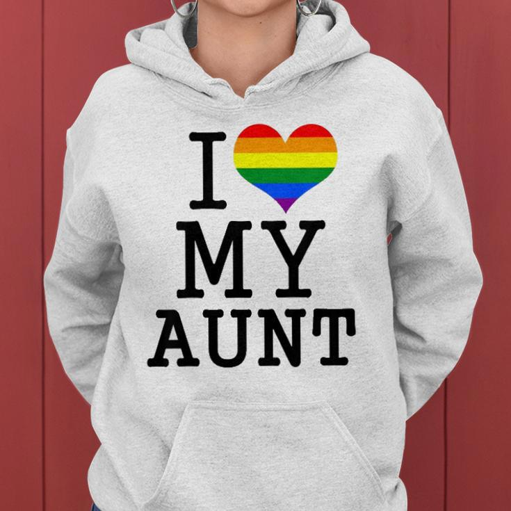 Kids I Love My Gay Aunt Baby Clothes Lgbt Pride Toddler Boy Girl Women Hoodie