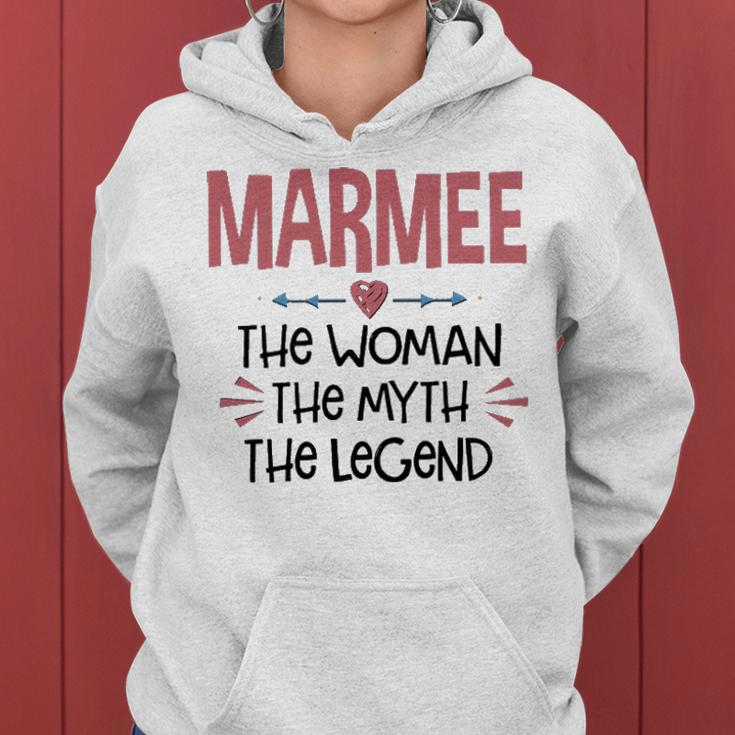 Marmee Grandma Gift Marmee The Woman The Myth The Legend Women Hoodie