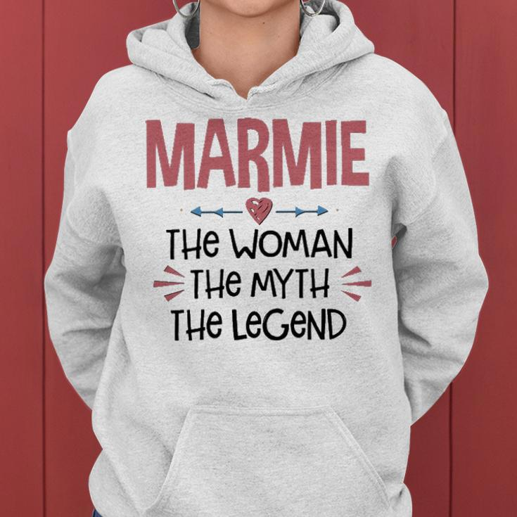 Marmie Grandma Gift Marmie The Woman The Myth The Legend Women Hoodie
