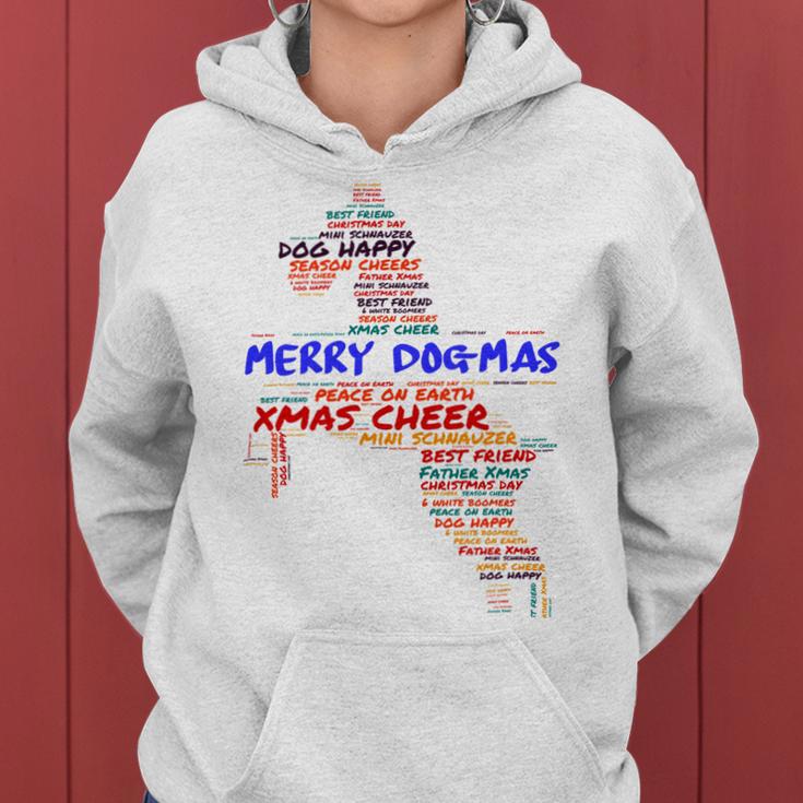 Merry Dog-Mas Miniature Schnauzer Women Hoodie