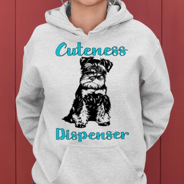 Miniature Schnauzer At Home Cuteness Dispenser Multi Tasking Dog Women Hoodie