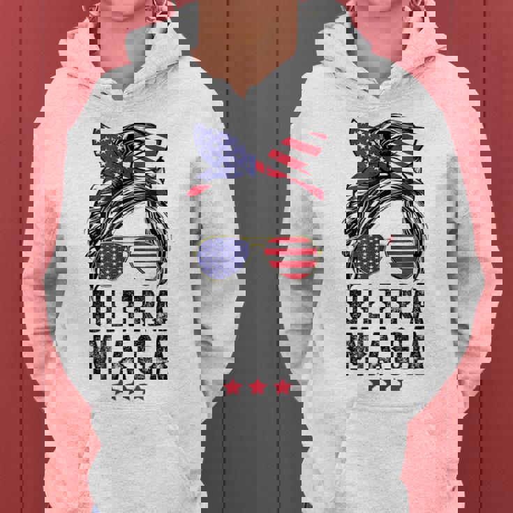 Pro Trump Ultra Mega Messy Bun V2 Women Hoodie