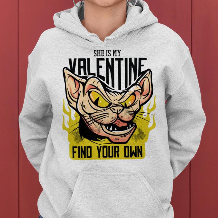 She Is My Valentine Cat Women Hoodie