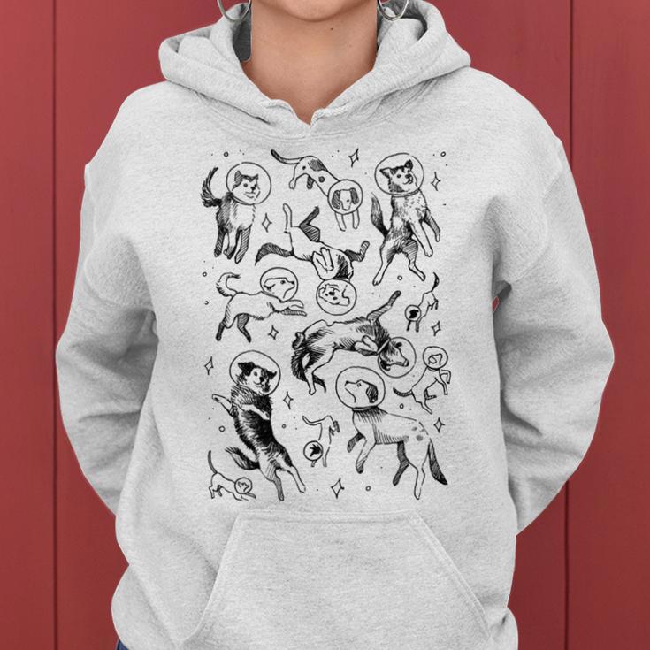 Space Dogs Women Hoodie