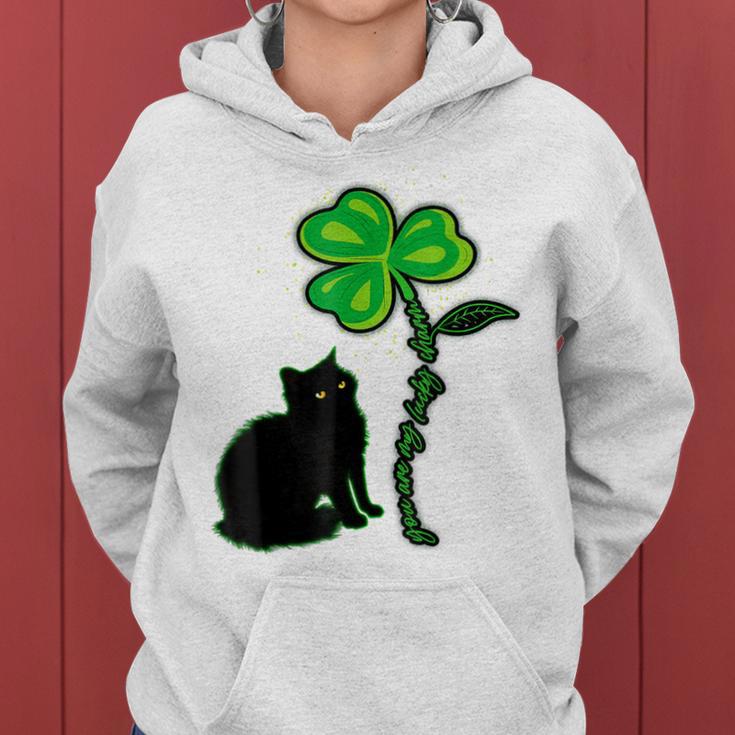 St Patricks Day Black Cat My Lucky Charm Women Hoodie