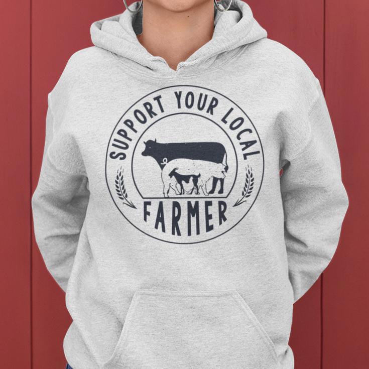 Support Your Local Farmer Women Hoodie