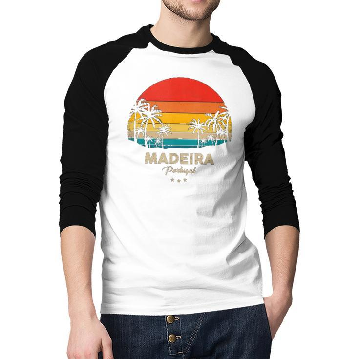 Vintage Madeira Beach Souvenir - Portugal Raglan Baseball Shirt