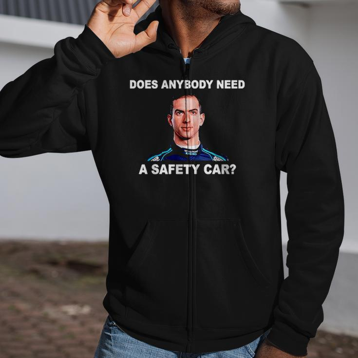 Does Anybody Need Safety Car Latifi F1 Car Racing Lover Gift Zip Up Hoodie