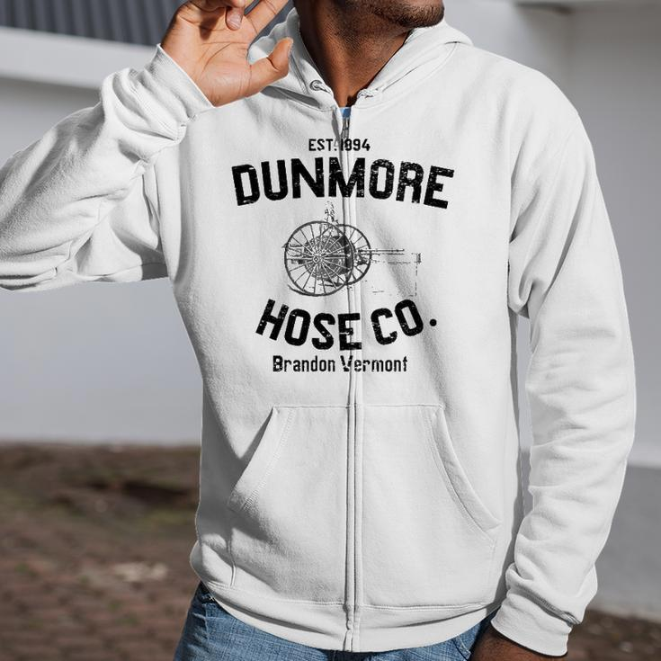 Dunmore Hose Company Vintage Brandon Vermont Zip Up Hoodie
