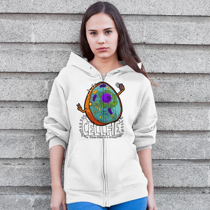 Biology Science Pun Humor Gift For A Cell Biologist Zip Up Hoodie
