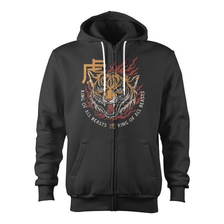 Chinese New Year Of The Tiger Horoscope Zip Up Hoodie
