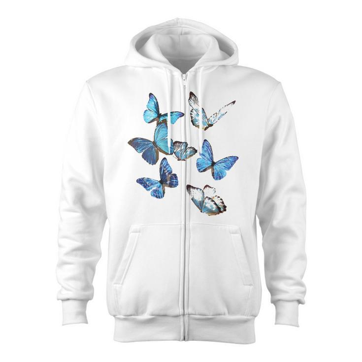 Butterfly Lover Lepidoptera Entomology Butterfly Zip Up Hoodie
