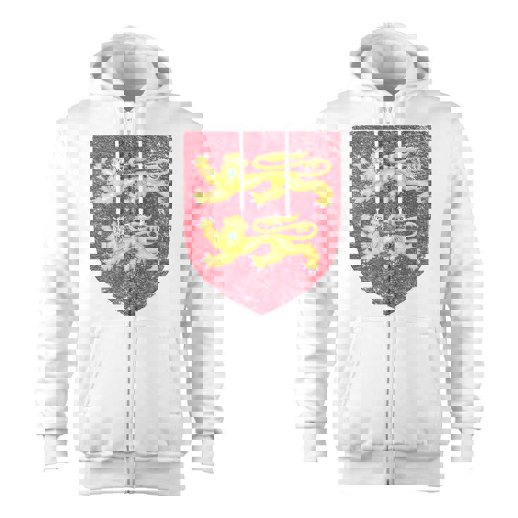 Normandy Coat Of Arms Flag France Norman Two Leopards Zip Up Hoodie Normandy Coat Of Arms Flag France Norman Two Leopards Zip Up Hoodie