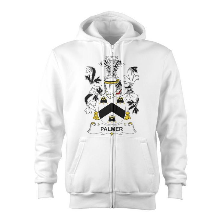 Palmer Coat Of Arms - Family Crest Zip Up Hoodie