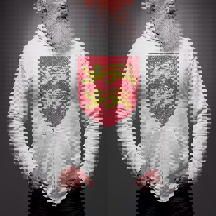 Normandy Coat Of Arms Flag France Norman Two Leopards Zip Up Hoodie Normandy Coat Of Arms Flag France Norman Two Leopards Zip Up Hoodie