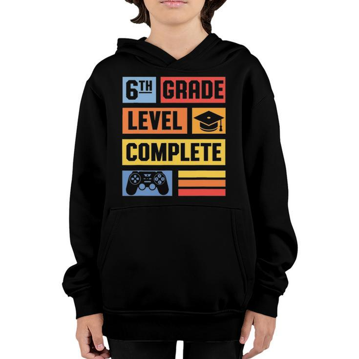6Th Grade Level Complete  Graduation Student Video Game Youth Hoodie