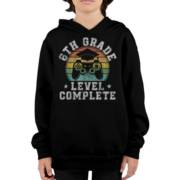 6Th Grade Level Complete Sixth Grade Graduation Video Gamer  Youth Hoodie