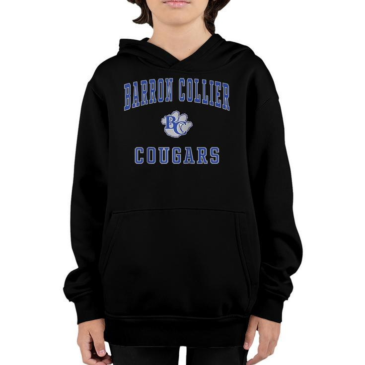 Barron Collier High School Cougars Raglan Baseball Tee Youth Hoodie