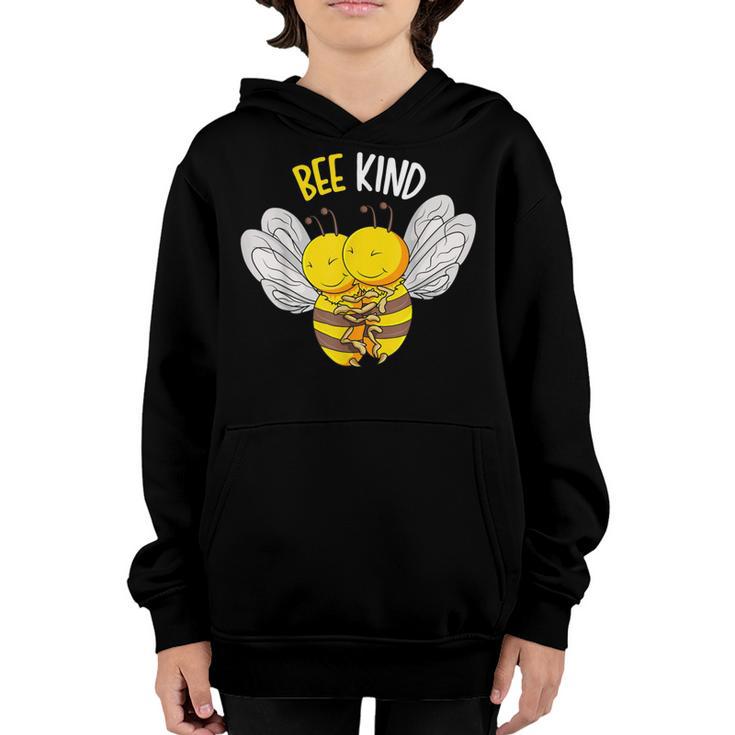 Bee Bee Bee Kind Bumble Bee Kindness Kids Girls Boys V2 Youth Hoodie