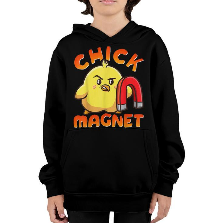 Chicken Chicken Chick Magnet Funny Halloween Costume Magnetic Little Chicken V2 Youth Hoodie