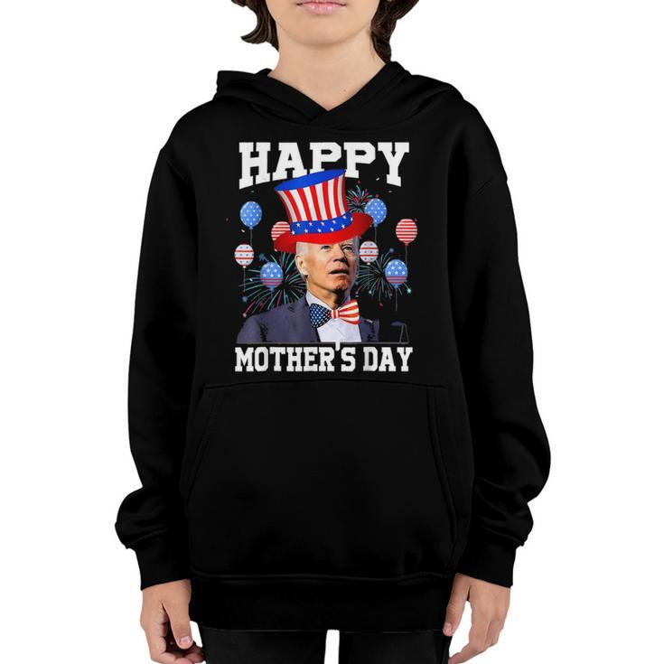 Funny Joe Biden Happy 4Th Of July Confused Mothers Day Youth Hoodie