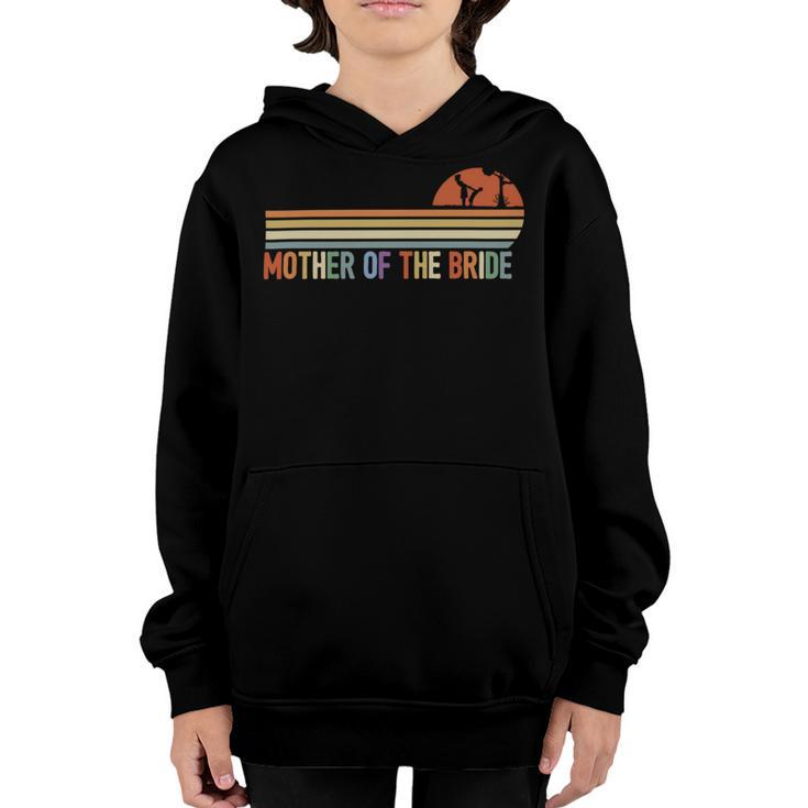 Funny Mother Of The Bride Shirt Love Mom  Youth Hoodie