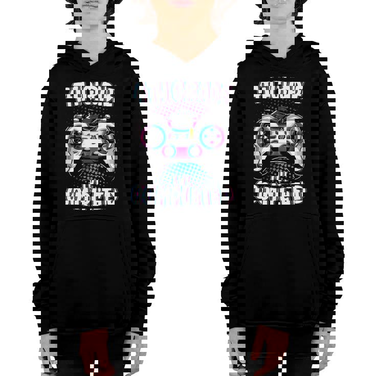 Kids 4Th Grade Graduate Gamer Fourth Grade Graduation Youth Hoodie