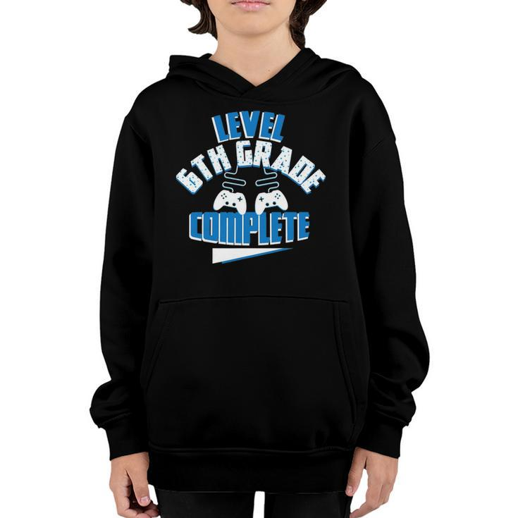 Last Day Of School  Video Game Level 6Th Grade Complete Youth Hoodie
