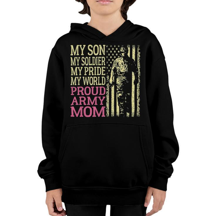 My Son My Soldier Hero Proud Army Mom 700 Shirt Youth Hoodie