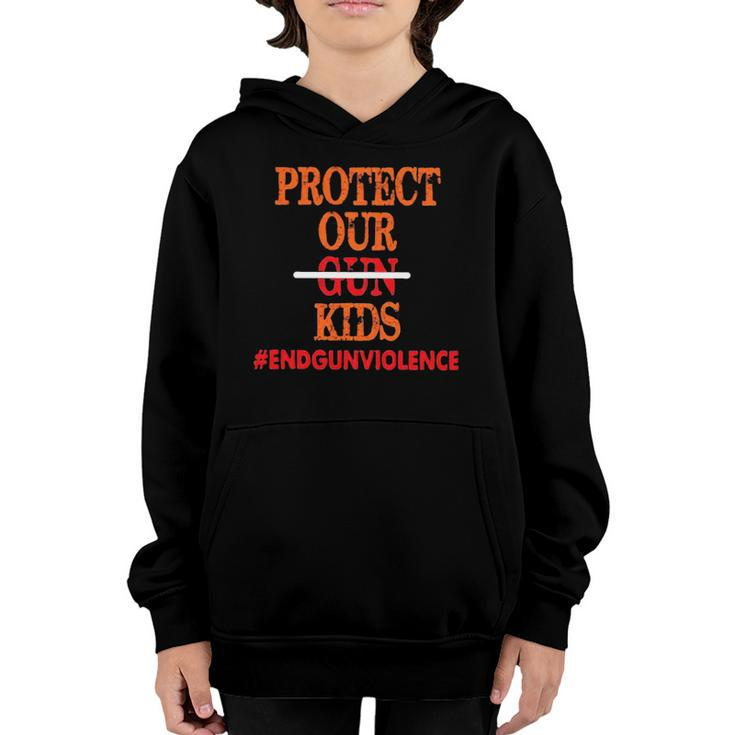 Protect Our Kids End Guns Violence Version Youth Hoodie