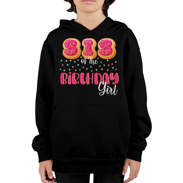 Sister Of The Birthday Girl Donut Family Matching Birthday  Youth Hoodie
