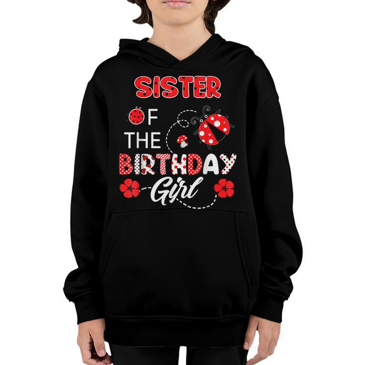Sister Of The Birthday Girl - Family Ladybug Birthday  Youth Hoodie