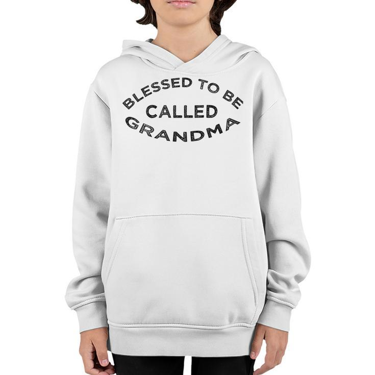 Blessed To Be Called Grandma Sticker  Youth Hoodie