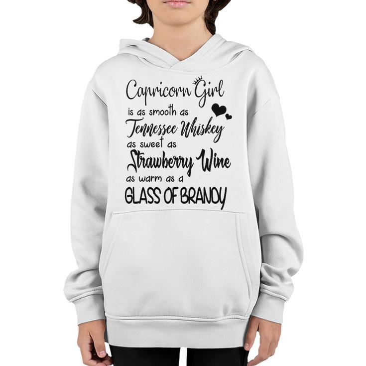 Capricorn Girl Is As Sweet As Strawberry Youth Hoodie