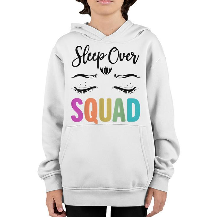 Funny Sleepover Squad Pajama Great For Slumber Party  V2 Youth Hoodie