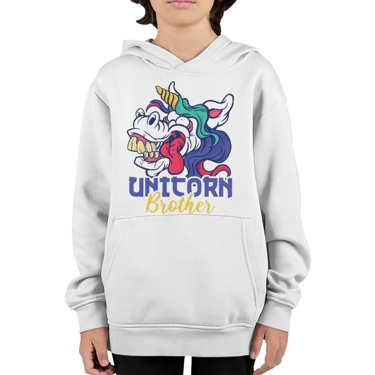 Funny Unicorn Design For Girls And Woman Unicorn Brother Youth Hoodie