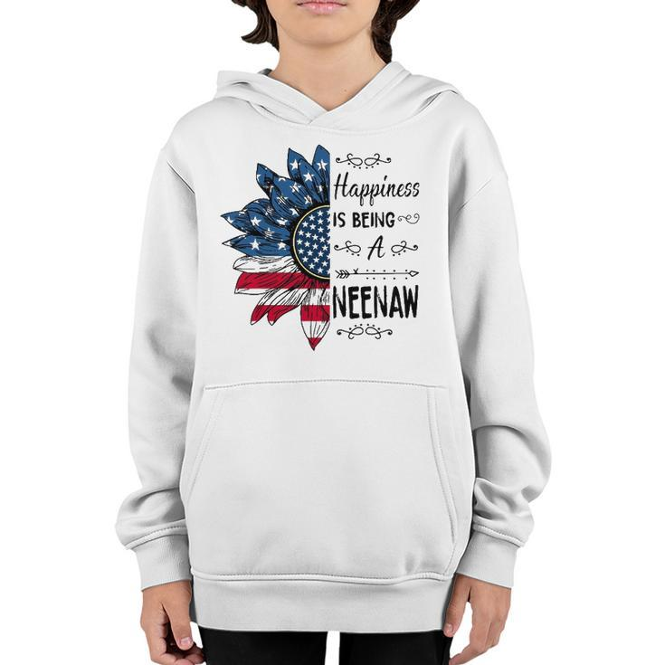 Happiness Is Being A Neenaw Sunflower 4Th Of July Gifts Youth Hoodie