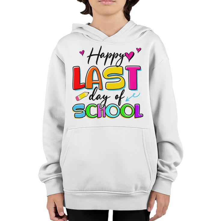 Happy Last Day Of School Graduation Students And Teacher Youth Hoodie